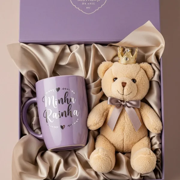KIT Presente Minha Rainha - Caneca & Pelúcia