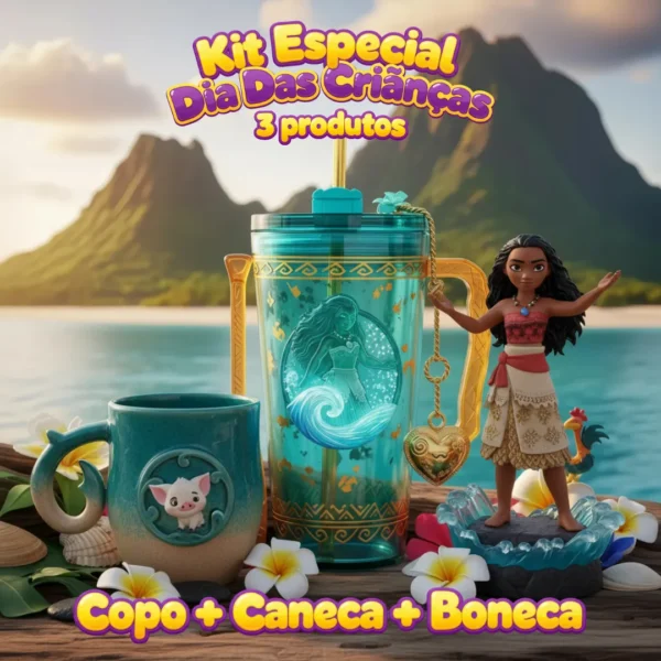 KIT Moana Dia Das Crianças [ 3 Produtos ]