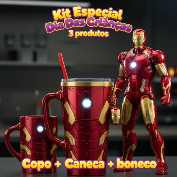 KIT Homem De Ferro Dia Das Crianças [ 3 Produtos ]