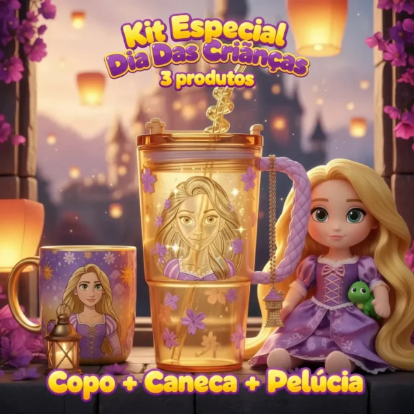 KIT Rapunzel Dia Das Crianças [ 3 Produtos ]