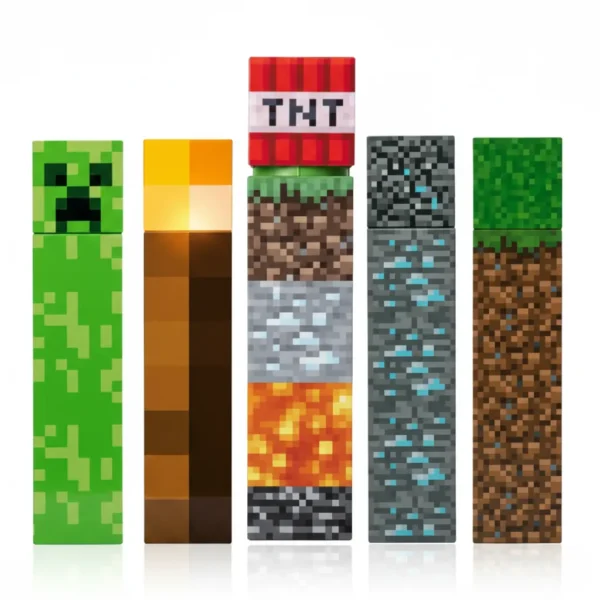 Garrafa Minecraft Blocos 600ml - OFERTA RELÂMPAGO