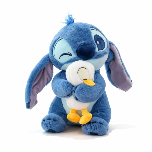 Pelúcia Stitch com Pato 30cm Anti-alérgica