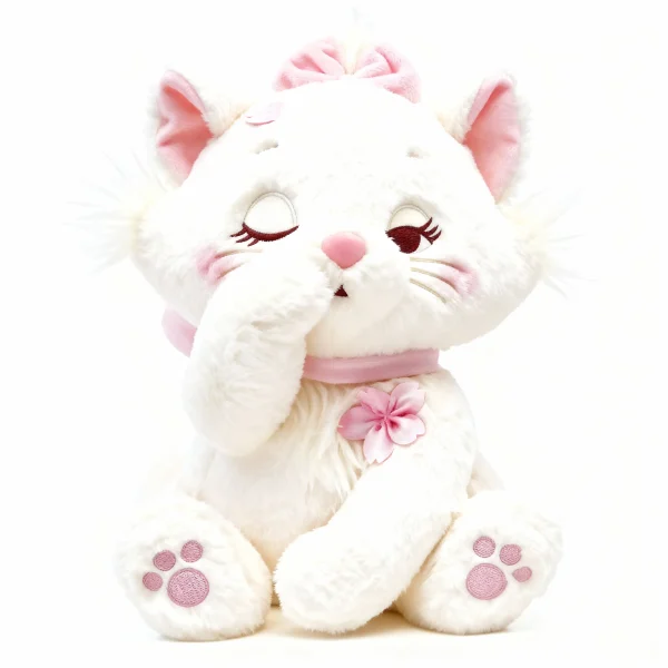 Pelúcia Gata Marie Timida 30cm Anti-alérgica + BRINDE GRÁTIS