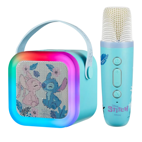 Caixa de Som Stitch + Microfone