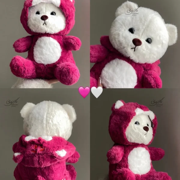 Ursinho Fantasia Raposinha Rosa 30cm